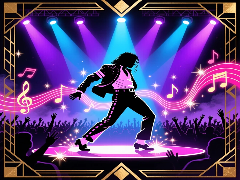 Michael Jackson performing on stage - the name that predicted extraordinary success and tragedy
